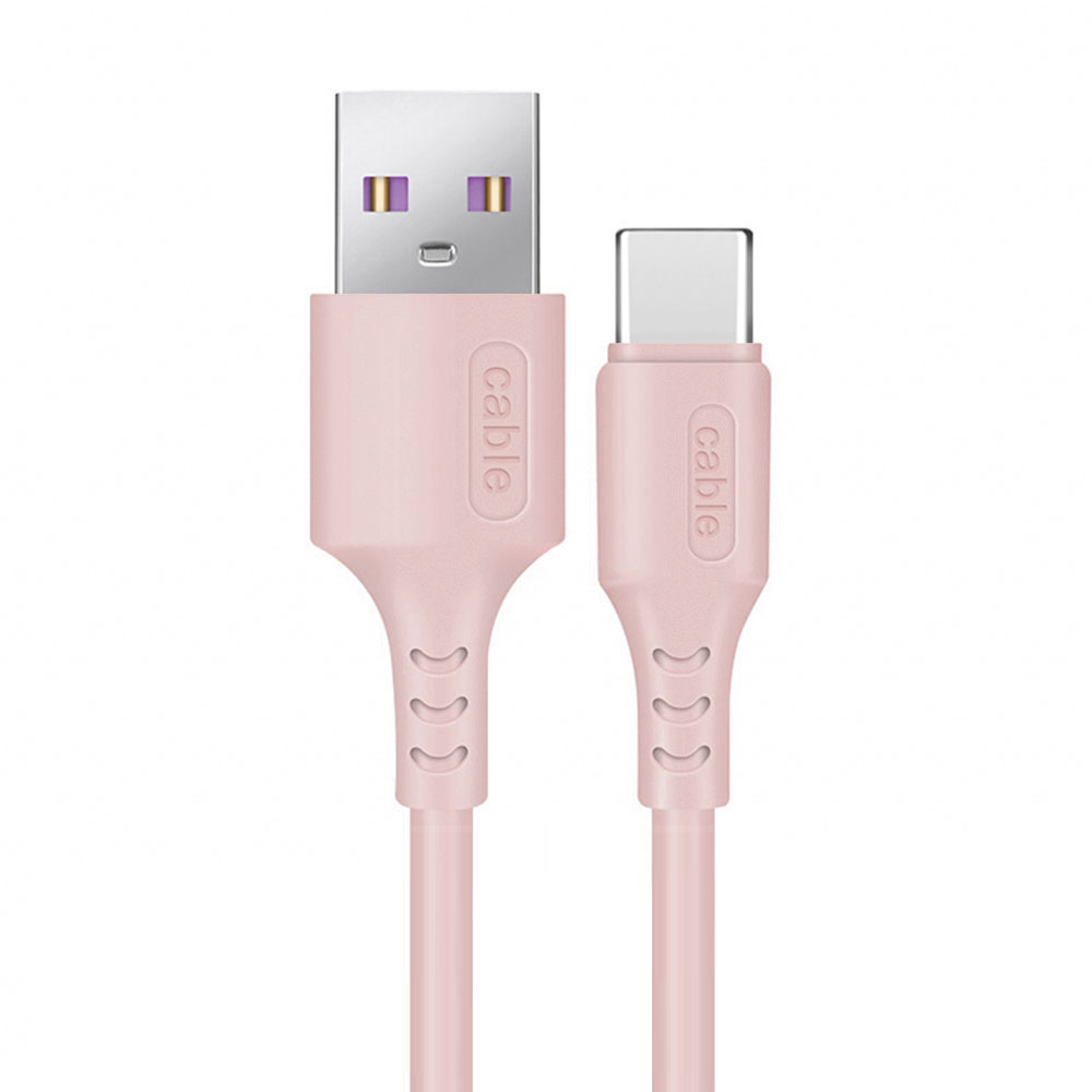 

A088 0,25 м Жидкие Мягкие Силиконовые Данные Типа c - Розовый, Universal