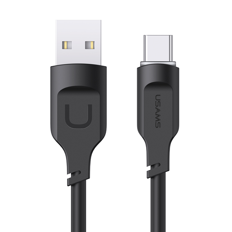 

USAMS US-SJ568 Lithe Series 1.2m Type-C to USB 6A Fast Charging Data Transfer Cable with LED Indicator - Black, Universal