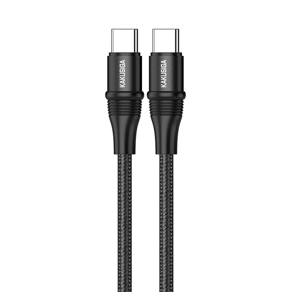 KAKUSIGA KSC-495 Chaofei Series for iPhone 15 Series 1.2m Type-C to Type-C PD 100W Fast Charging Cable Data Transmission Cord - Black