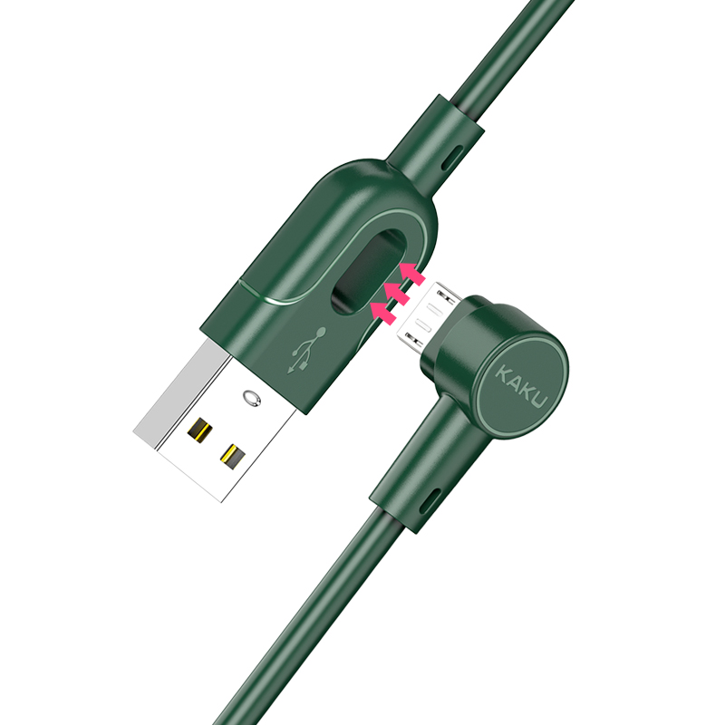 

Kakusiga KSC-374 Youshang Series 1m 3.2A Micro-usb-kabel Für Handy Tragbare Schnelle Ladedatenkabel - Grün, Universal