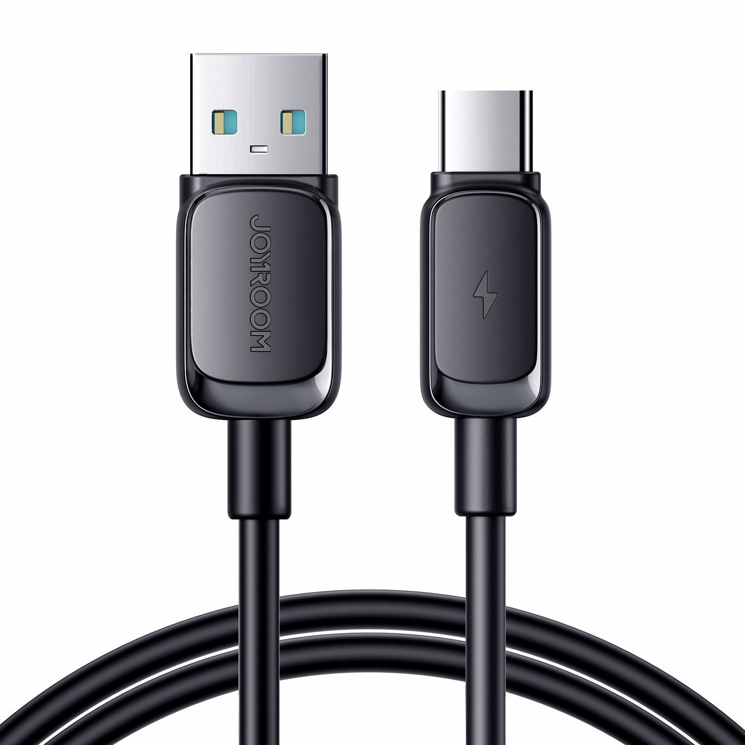 

JOYROOM S-AC027A14 Multi-Color Series for iPhone 15 Series 1.2m 3A USB-A to Type-C Data Cable TPE Fast Charging Cord - Black, Universal