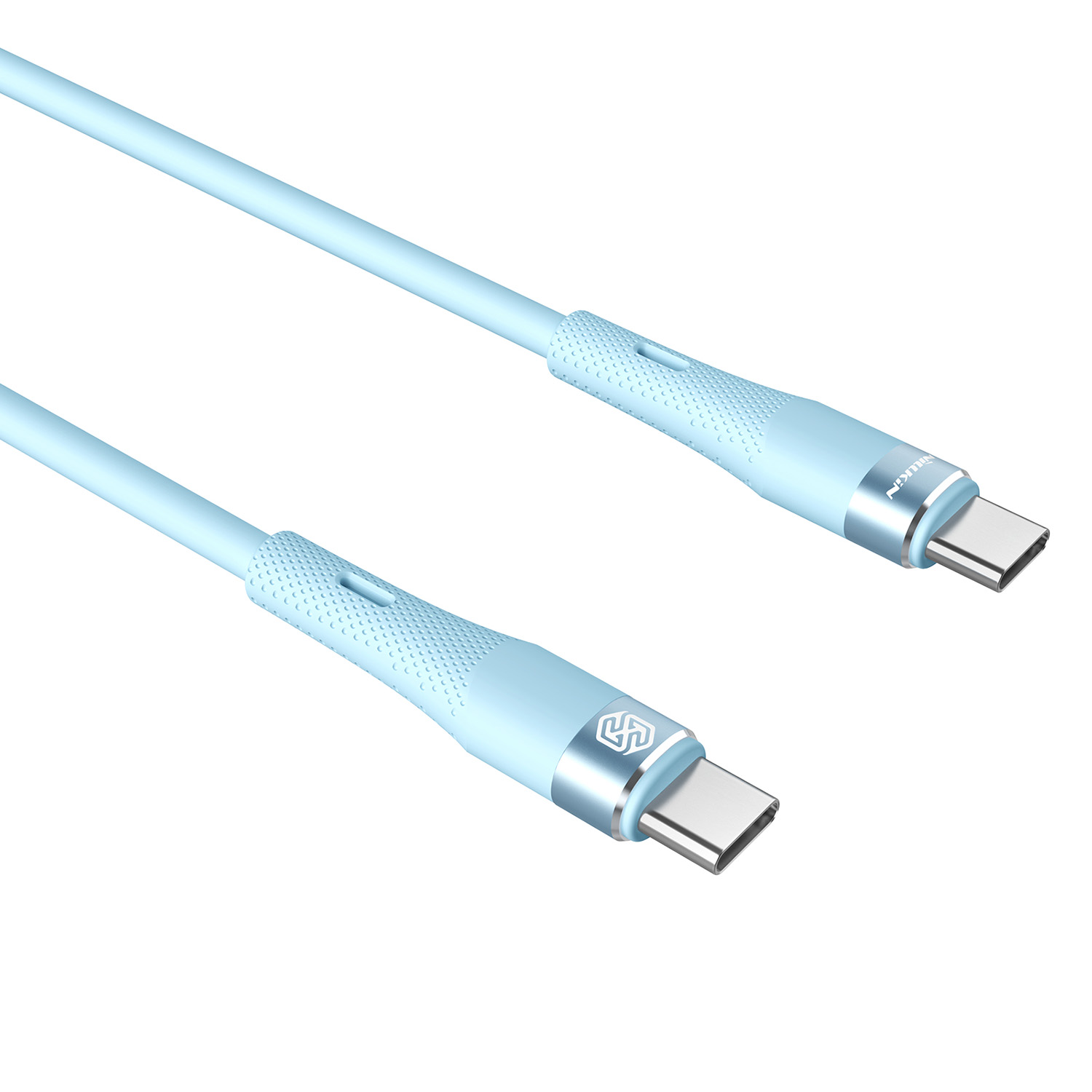 

NILLKIN 1,2m Typ-c Zum Typ-c PD 60W Schnelles Ladekabel Flüssiges Silikon Unterstützt Das Datenübertragungskabel - Blau, Universal