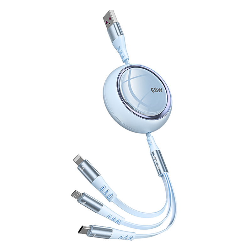 

WDC-05 Pop Digital Series 3-in-1 Teleskop-datenkabel WDC-05 Pop Digital Serien 3-in-1 - Blau, Universal