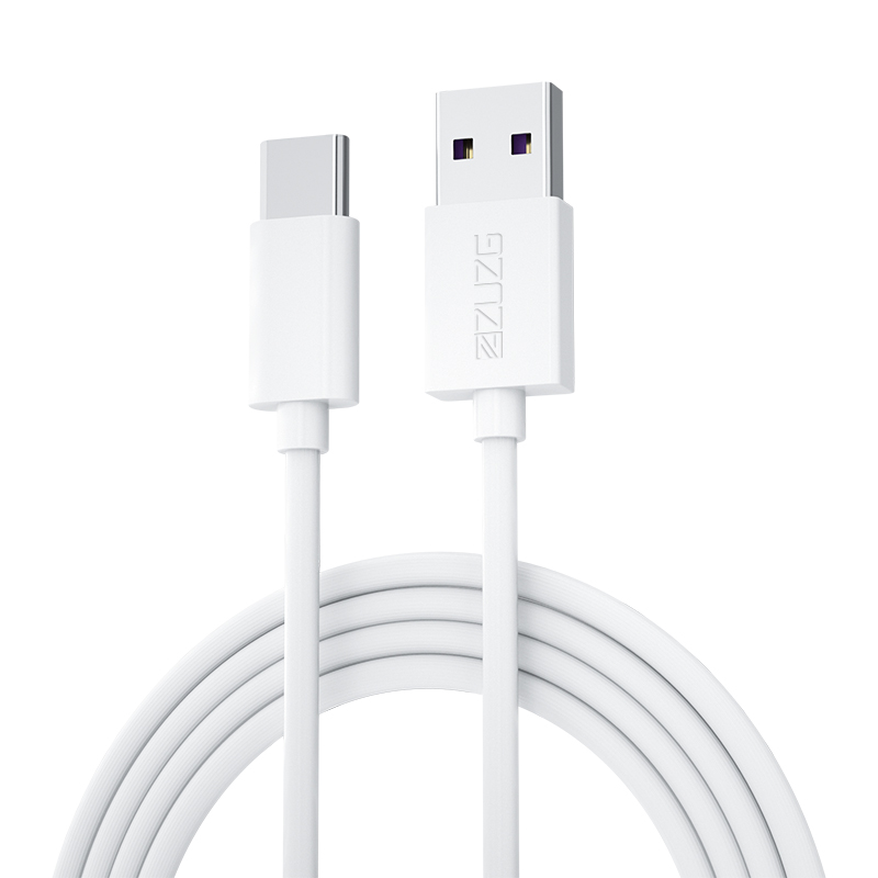 

ZUZG 1m Type-C Charging Cable PVC Fast Charging Cord USB to Type-C Data Cable, Universal