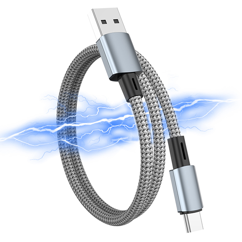 1.5m USB-A to Type-C 480Mbps Magnetic Data Cable 18W Mobile Phone Charging Cord