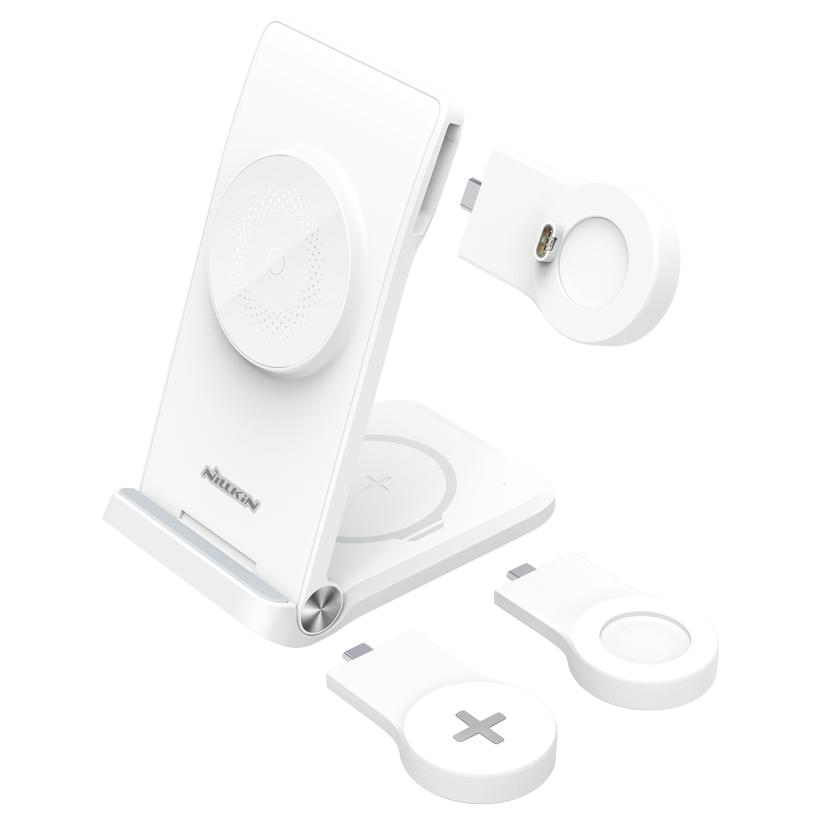 

NILLKIN Powertrio 3 in 1 for MagSafe Wireless Charger for Mobile Phone / Earphone / Smart Watch, Universal