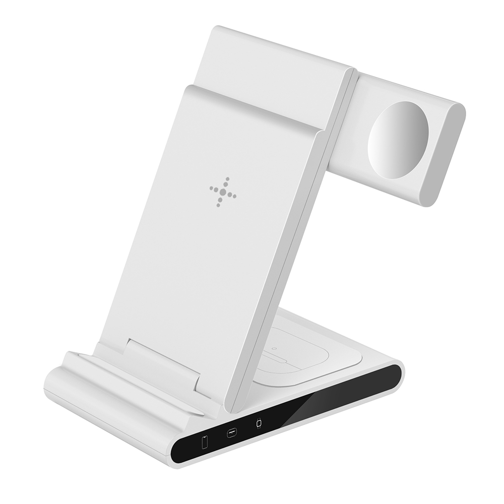 

X1 3-in-1-faltungsladegerät Für Das Iphone / Ich Schaue / AirPods Tragbarer Schneller Ladestand - Weiss, Universal