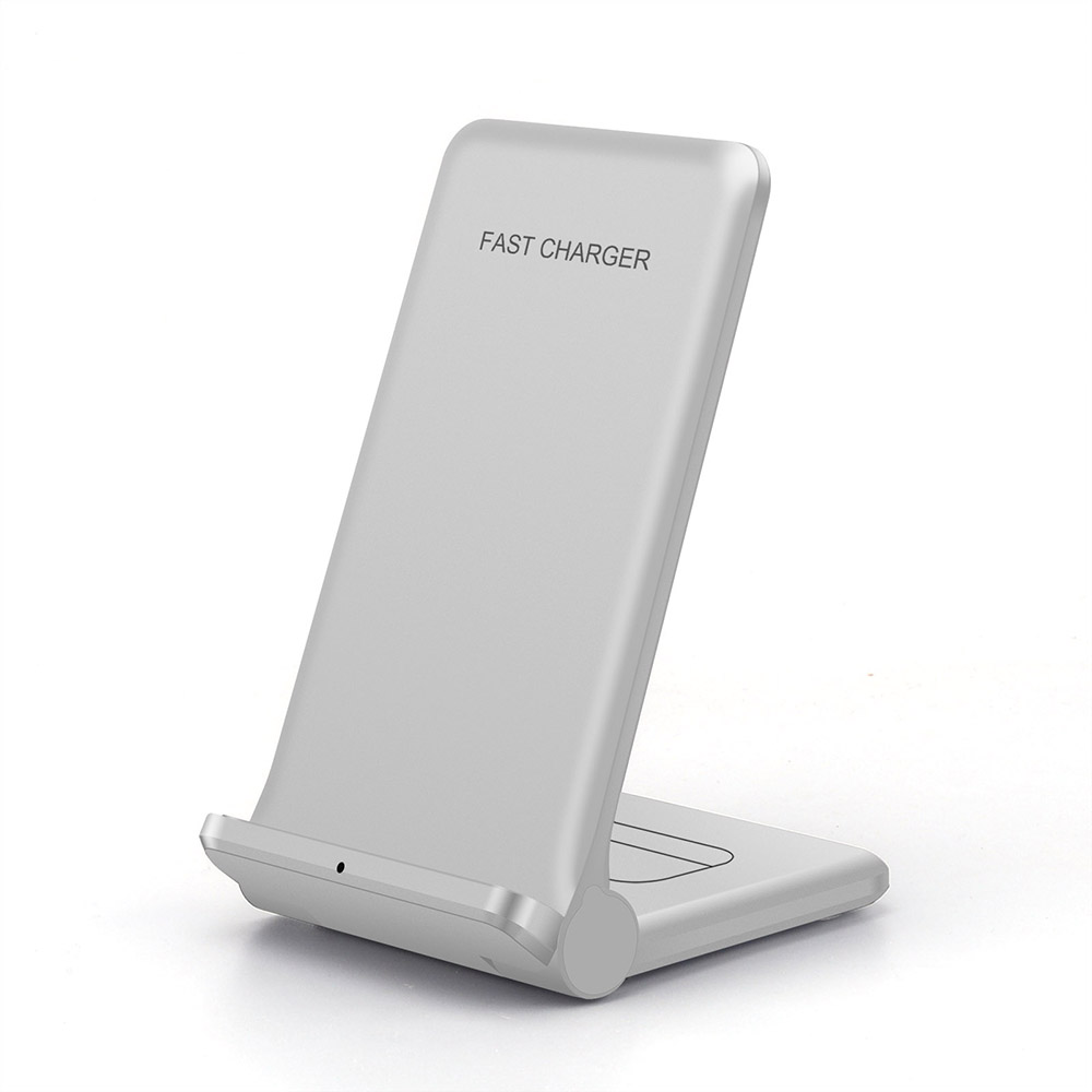 

2 in 1 Drahtloses Ladegerät Klapphalterung Schnellladegerät Für Mobiltelefon / Kopfhörer - Weiss, Universal