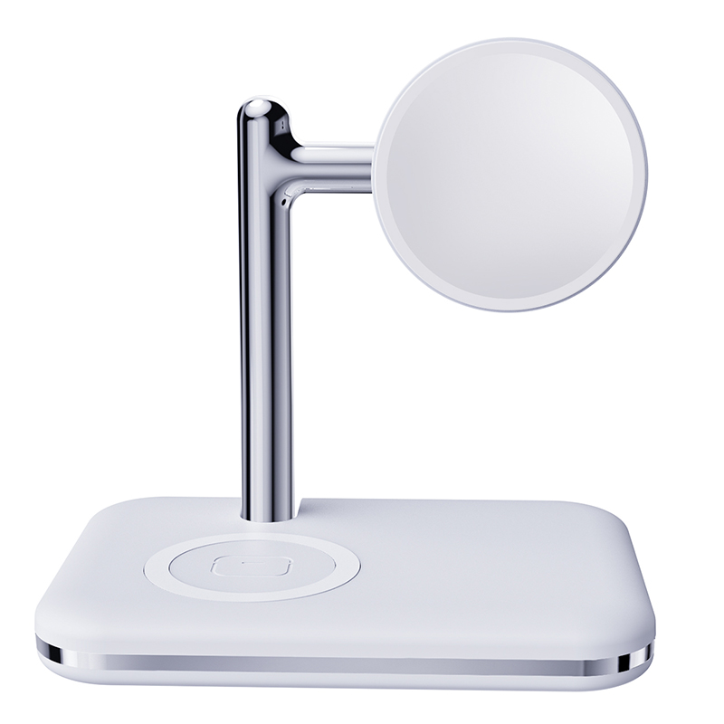 

V8s Wireless Ladestation Für Samsung Galaxy Buds / Uhr, 2-in-1 Magnetische Faltbare Drahtlose Ladegerätständer - Weiss, Galaxy Watch 5 Pro 45mm