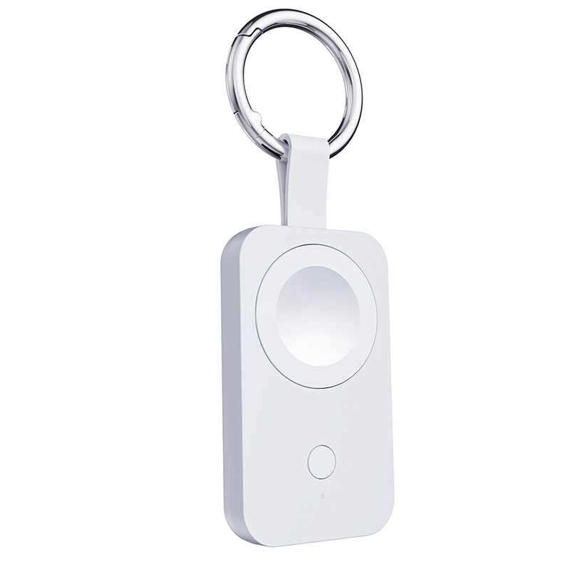 

V9A Tragbares Magnetobaton -ladegerät Für Apple Watch Ultra / Serie 8 7 SE 6 5 4 3 2 / Beobachten Sie Nike, 1000mah Keychain Power Bank - Weiss, Apple Watch Series 5 44mm