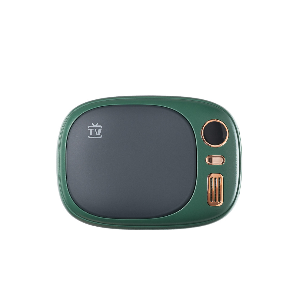 

QW-N08 Retro TV Design 5000 Мач Зима 2-штукообразной Температура Электрическая Рука Теплее Электроэнергии - Зеленый