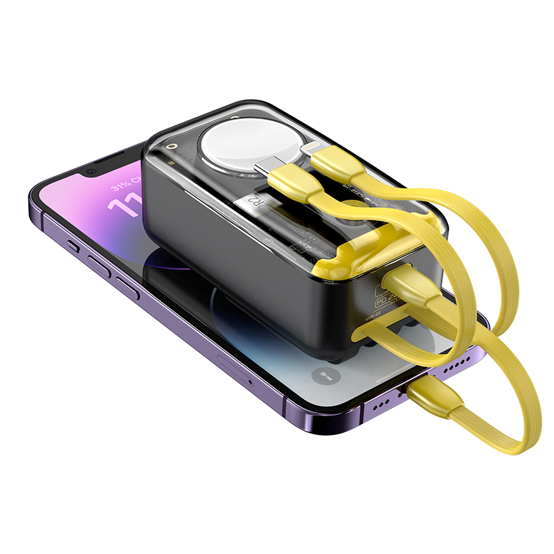 

ZHX-PB22 4-in-1 Cyberpunk 10000mah Power Bank 22.5W Schnelles Lade-digital-display-telefonladegerät Für Iphone Xiaomi Apple Watch, Universal