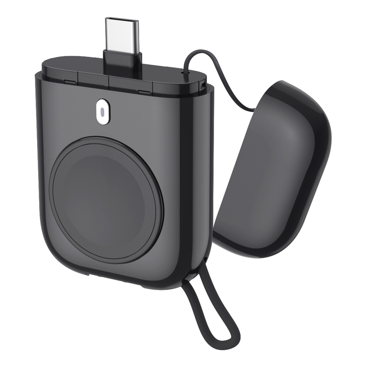 

W01 Tragbares Drahtloses Ladegerät Für Die Apple Watch Power Bank Magnetic Travel Smart Watch Charger - Schwarz, Apple Watch Series 1 42mm