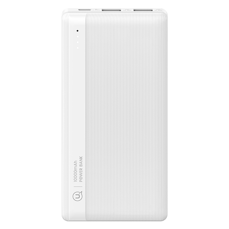 

USAMS US-CD205 PB71 2 Ports USB Power Bank 10000mah Tragbares Telefonladegerät - Weiß, Universal