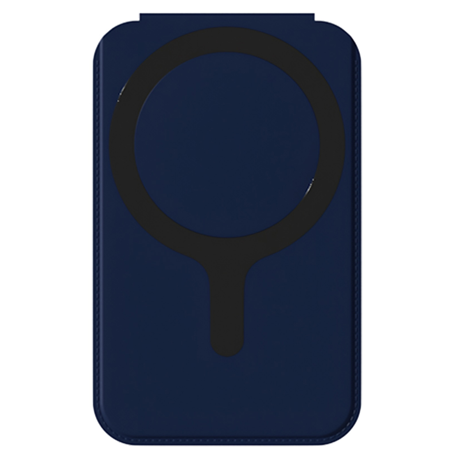 Magnetic Folding Phone Kickstand with Mirror, Lightweight Thin Cell Phone Stick on Card Holder - Dark Blue