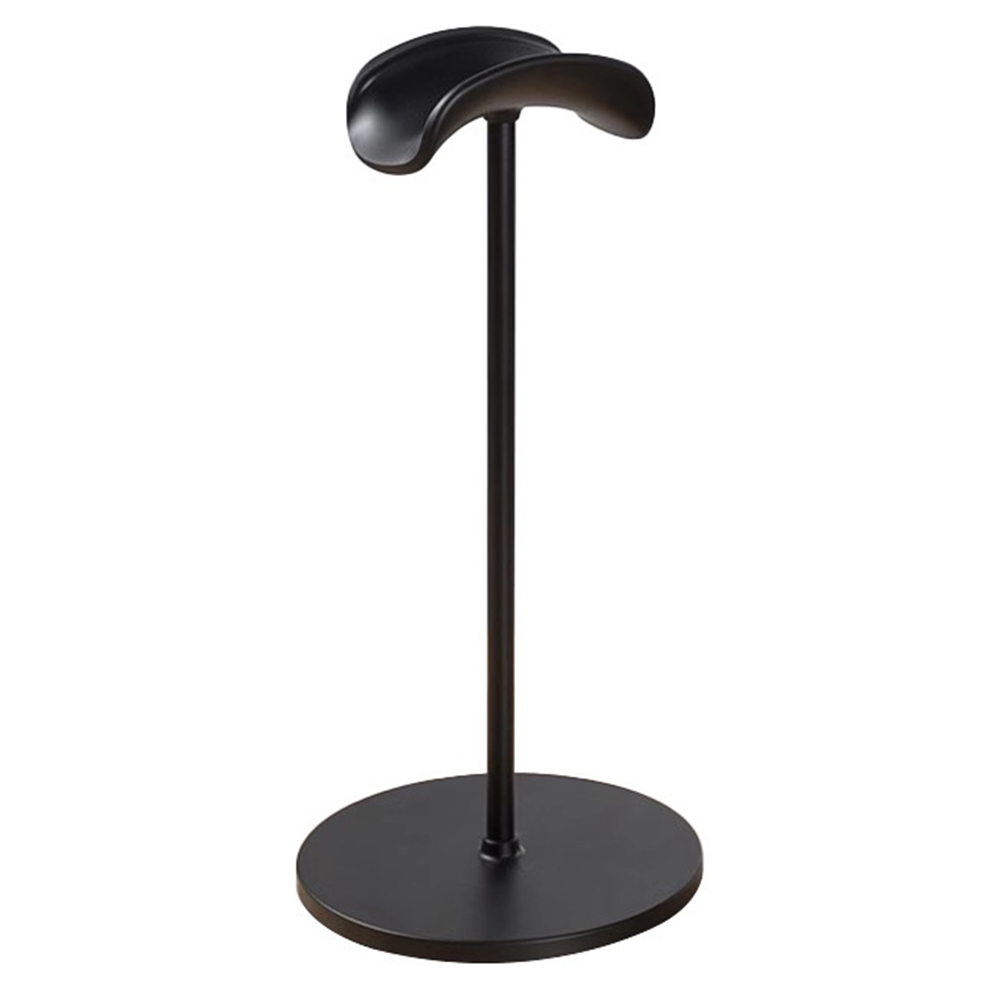 Metal Headphone Stand Aluminum Alloy Desktop Holder Anti-slip Gaming Headset Organizer Rack - Black
