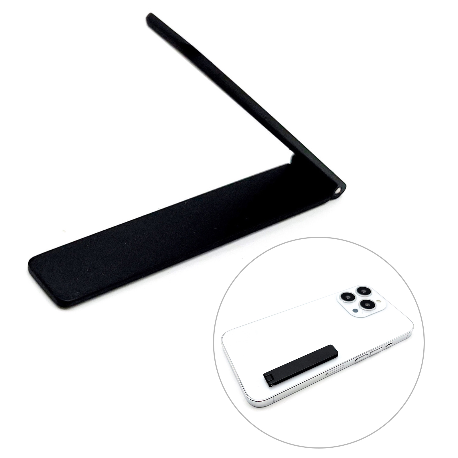 

LGD Smartphone Mini Kickstand Klappphontor Zurück -ständer Verstellbarer Winkel Zinklegierung Telefonhalter - Schwarz, Universal