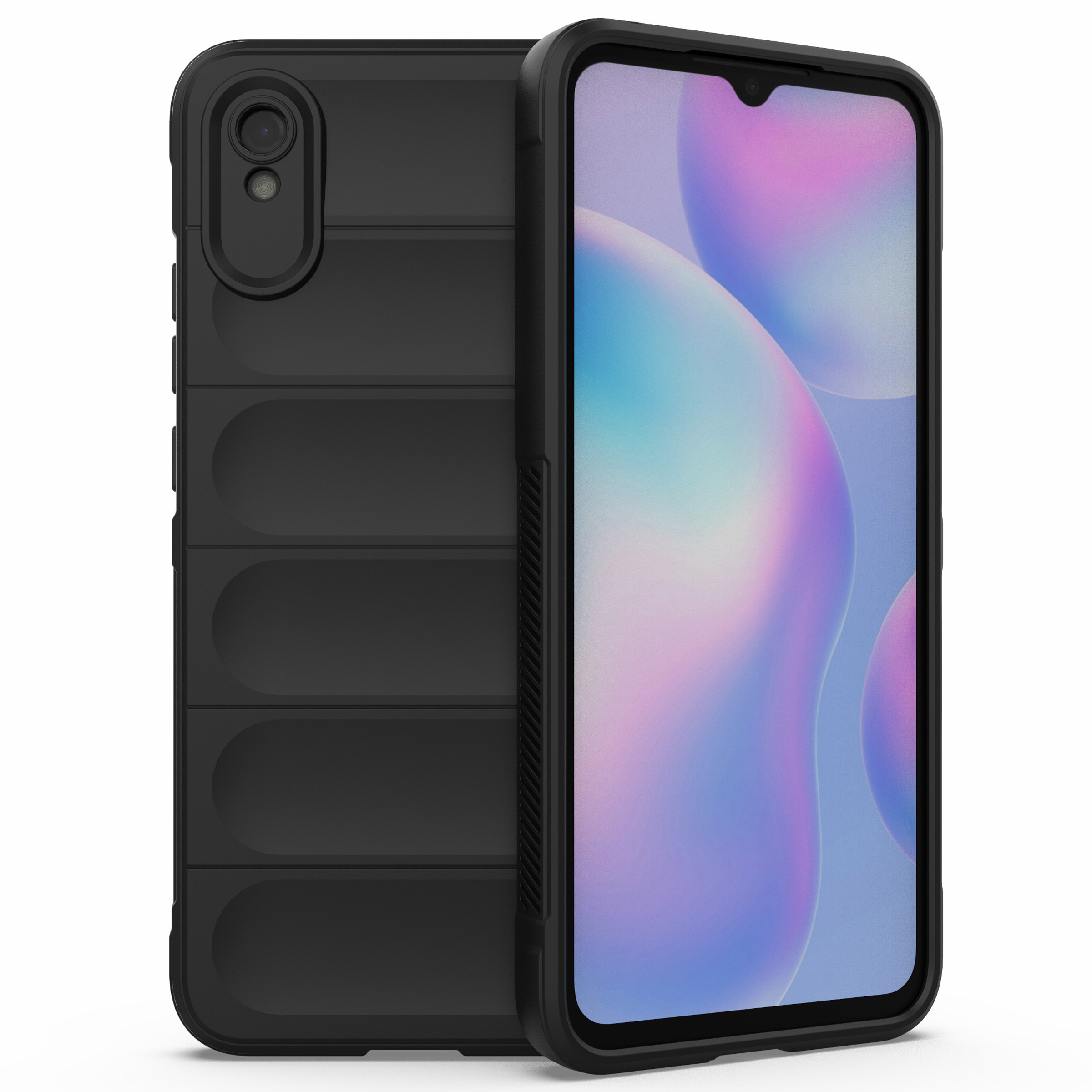 

Für Xiaomi Redmi 9A Soft TPU Drop-proof-hülle Stoßdämpfung Kameraschutz Mobiltelefonabdeckung - Schwarz, Xiaomi Redmi 9A