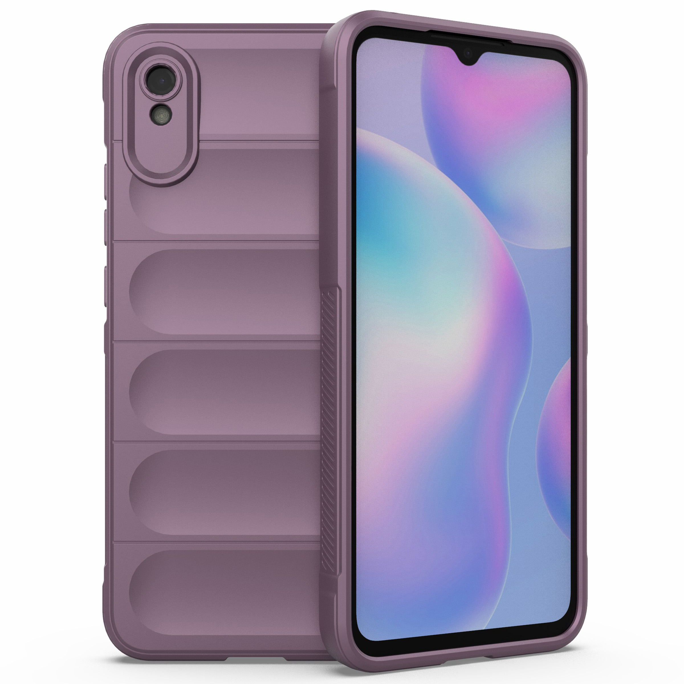 

Für Xiaomi Redmi 9A Soft TPU Drop-proof-hülle Stoßdämpfung Kameraschutz Mobiltelefonabdeckung - Helles Lila, Xiaomi Redmi 9A
