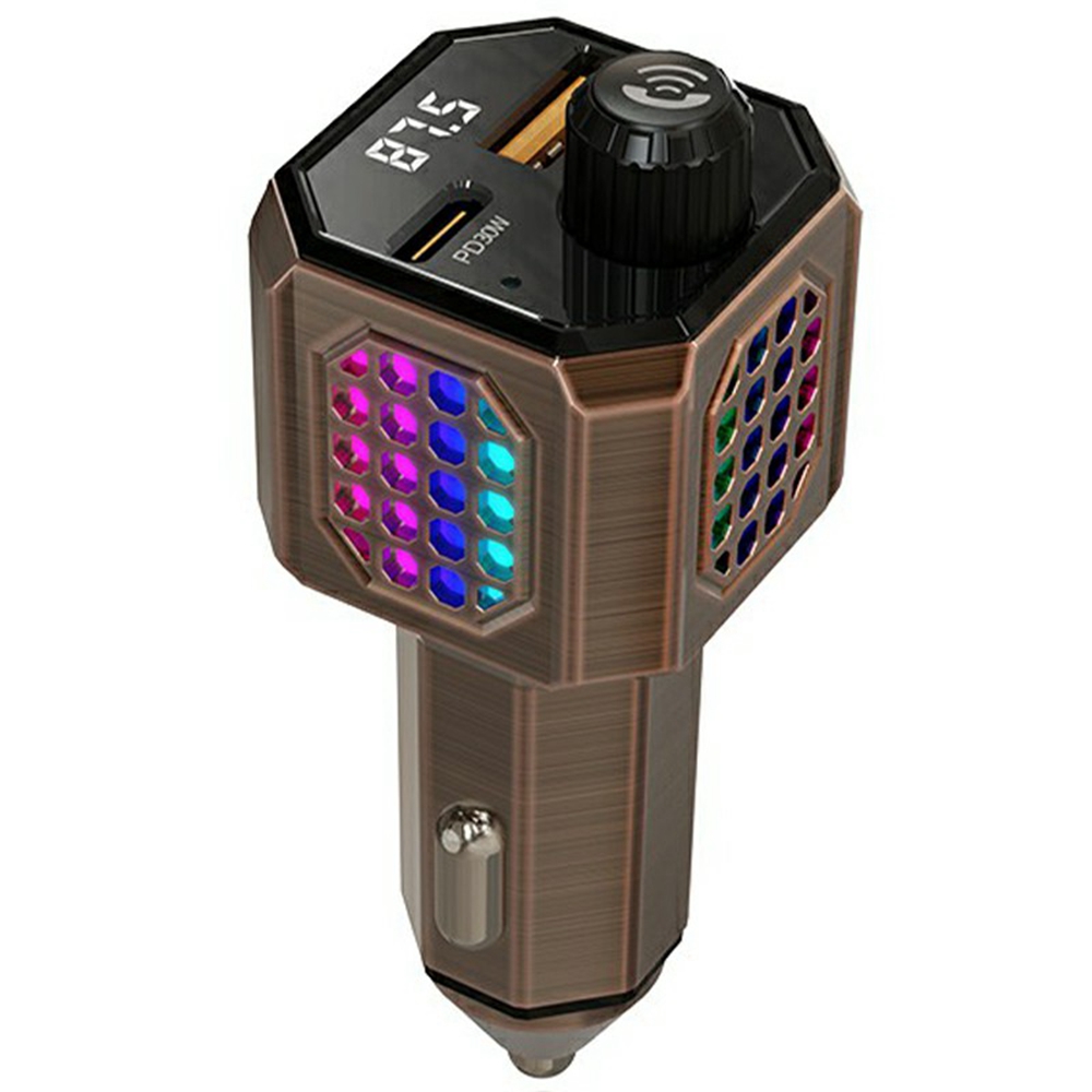 C70 Car Charger Adapter Zinc Alloy PD 30W Fast Charging Cigarette Lighter Compatible with All Phones