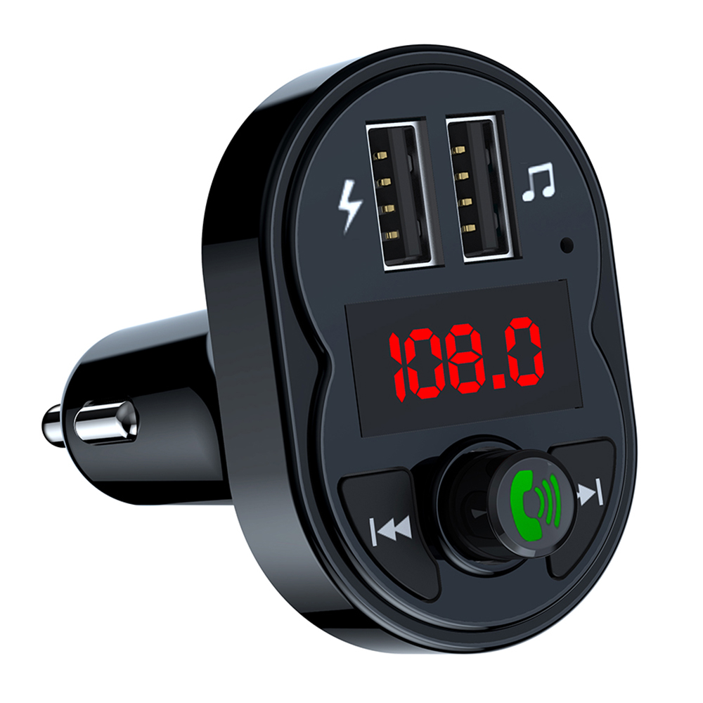X1 3.1A USB Car Charger MP3 Player Bluetooth-Compatible Hands Free Calling FM Transmitter