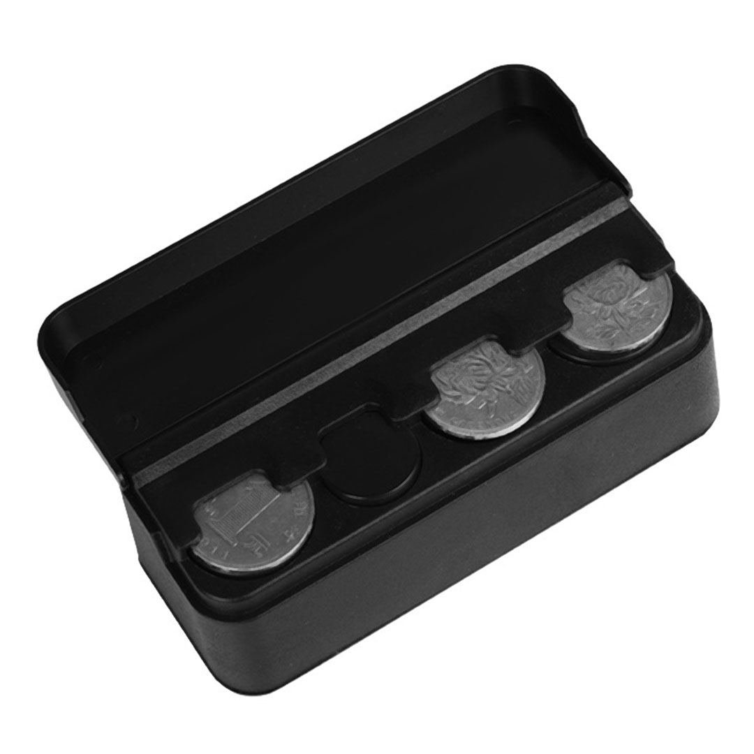

BY-115 Auto Coin Holder Organizer Tragbarer Münzhülle Änderungen Aufbewahrungsbox Für Autowagen RV