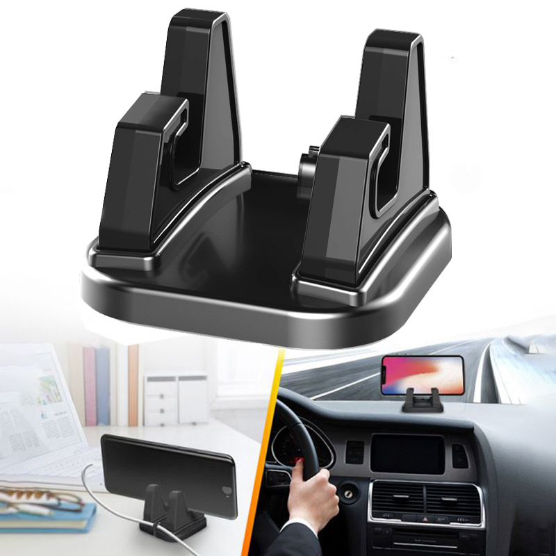 

A98 360 Degree Rotatable Car Phone Holder Dashboard Desktop Phone Stand Bracket - Black