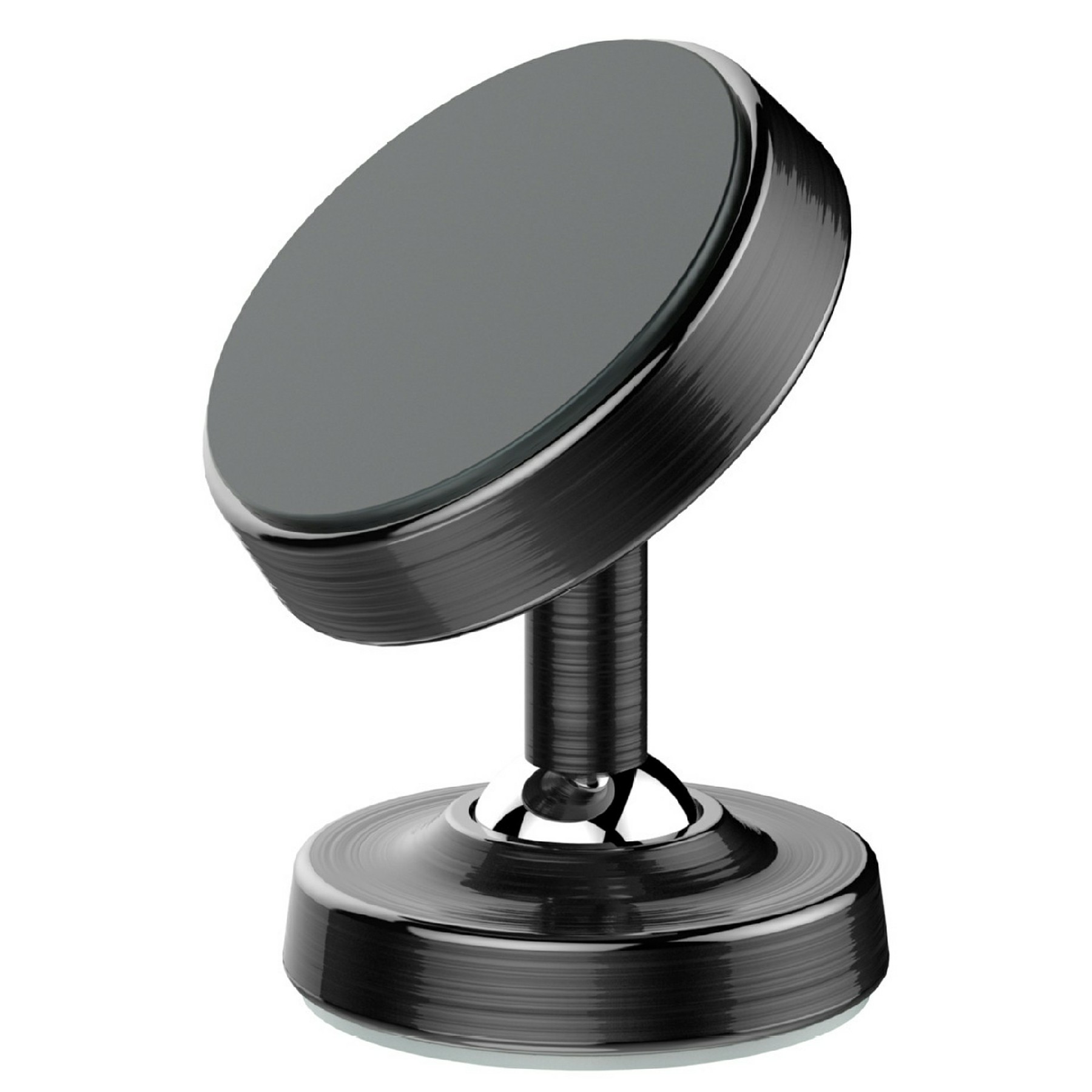 LDNIO MG08 Mini Magnetic Car Phone Holder 360 Degree Rotation Universal Desktop Car Mount Stand - Black