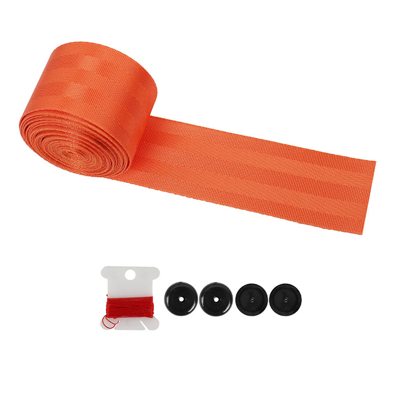 

3,6 Mx4,8 cm Auto Sicherheitsgurt Gurtbing Runden Sicherheitsriemen Hochfestes DIY -rucksackgürtel - Orange