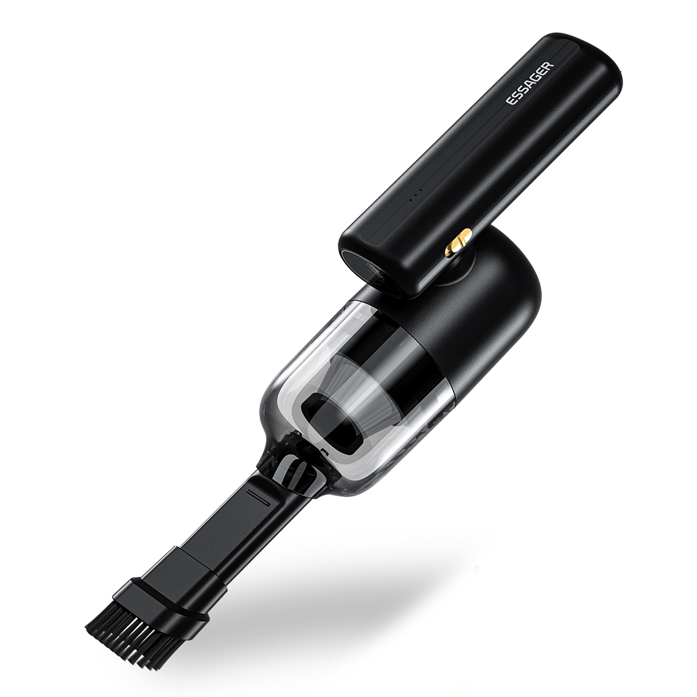 

Essager Schnurloser Abnehmbarer Staubsauger Auto Home Handheld -staubsauger Mit Taschenlampe - Schwarz