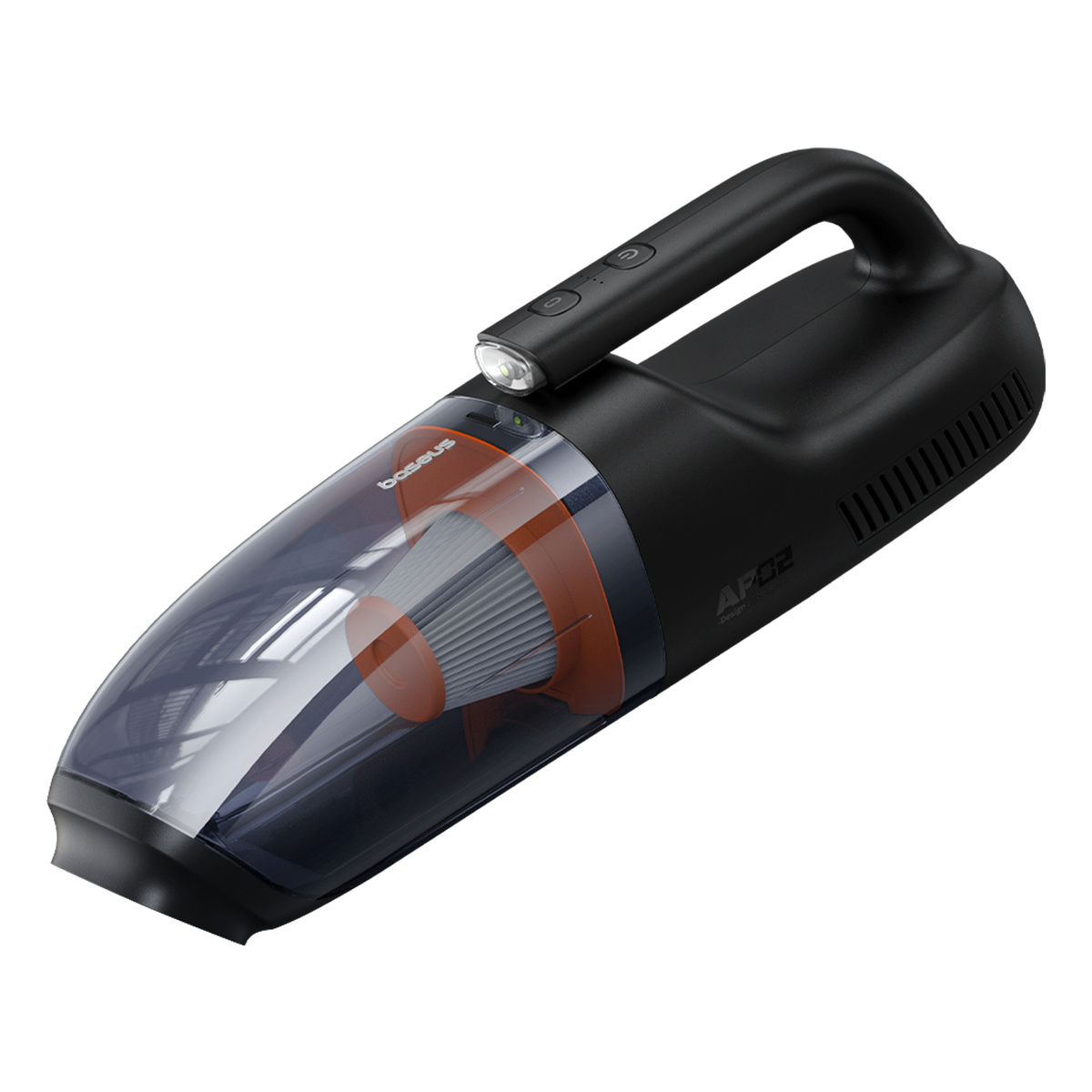 

BASEUS AP02 Portable Cordless Vacuum Cleaner 6000Pa LED Light Dust Cleaner - Black
