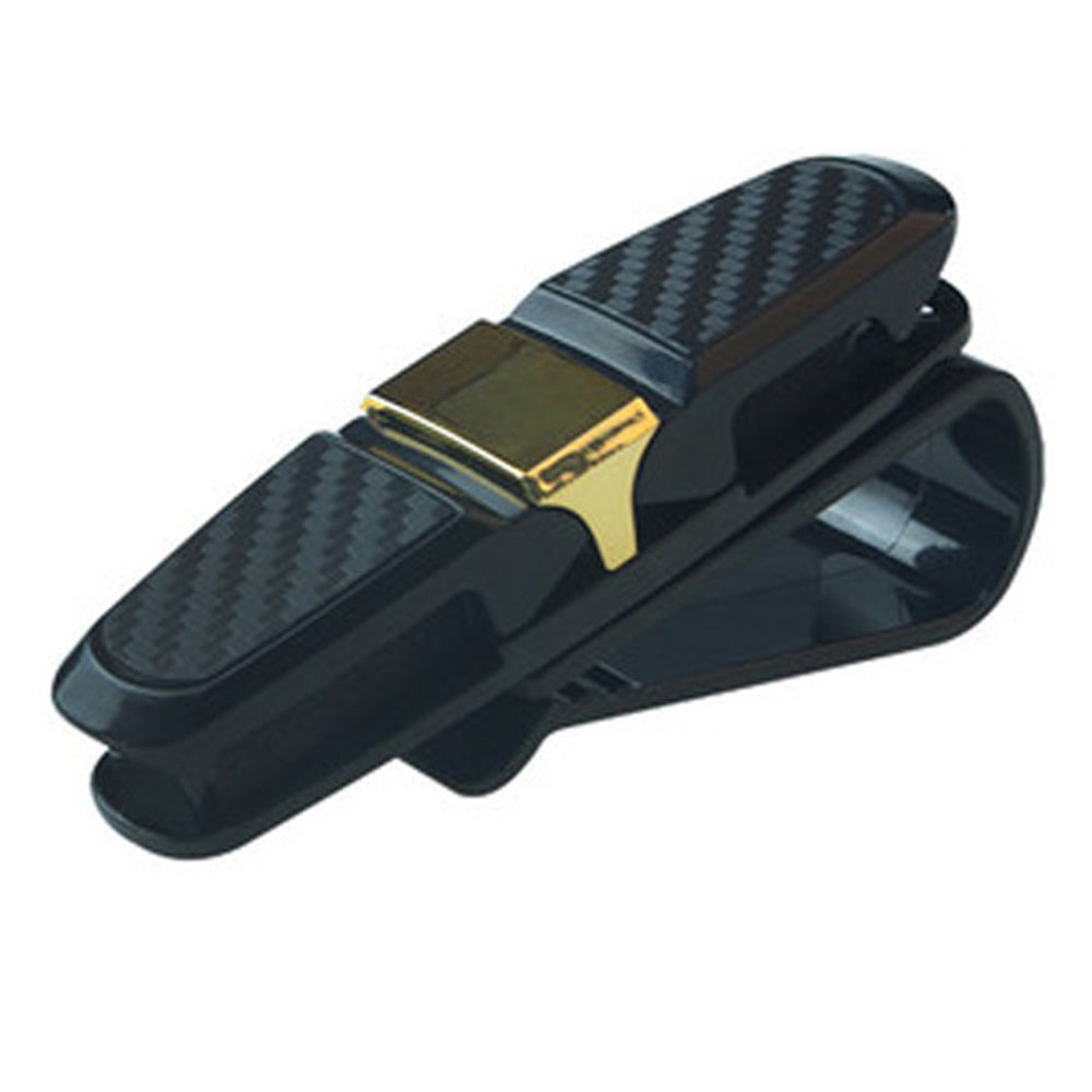 

Multifunktionsbrillenhalter Für Auto Sonnenvisier Sonnenbrillenhalter Clip Hanger Brille Mount Doppelende Clipstütze 180 Grad Drehung - Gold