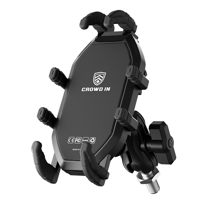 WUPP CS-2072D1 M8 Ball Head Cellphone Holder Anti Theft Motorcycle Phone Mount Bracket