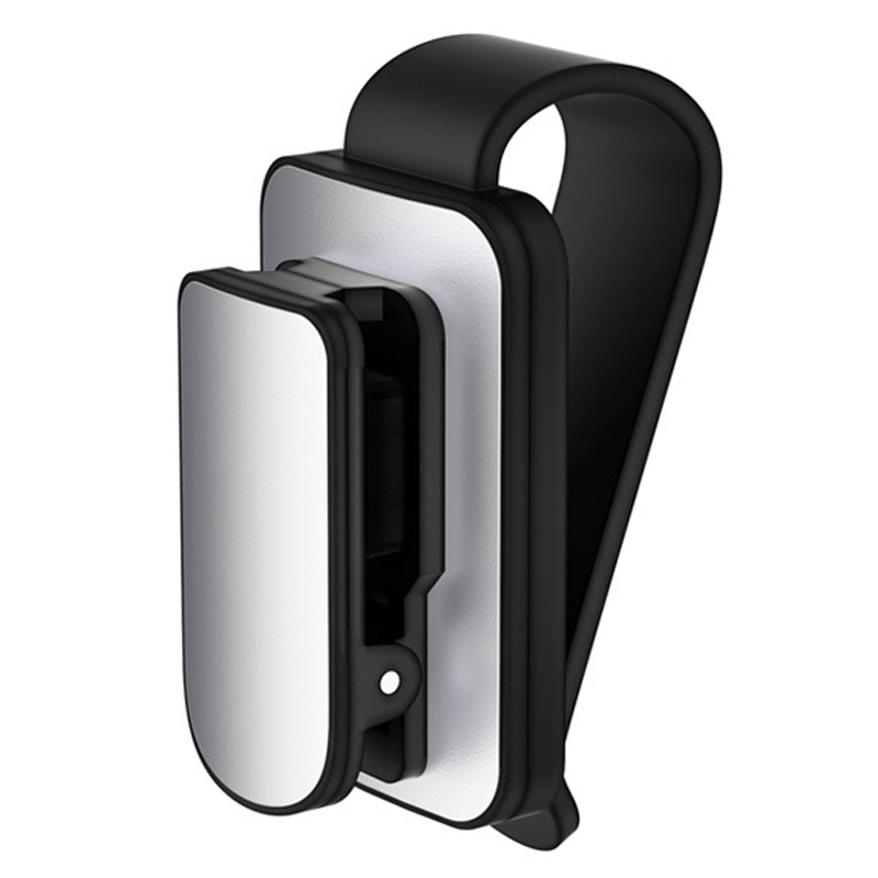 

Sonnenbrillenhalter Für Auto Sonnenvisor Metall+abs Brille Hügel Clip Car Multifunktionalgläser Mount Visor Organizer - Schwarz+silber