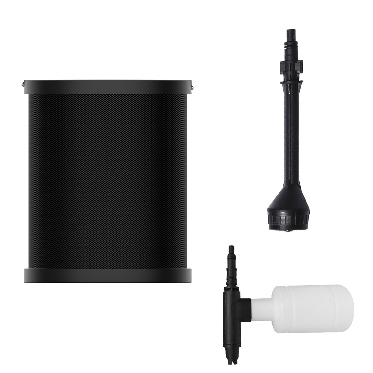 

BASEUS Dual Power Portable Electric Car Washer Accessories 5-in-1 Spray Nozzle Foam Pot Folding Bucket Set