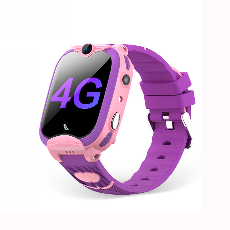 

T06 GPS WiFi LBS Location Tracker Voice Chat Camera SOS Call IPX7 Waterproof Kids Boy Girl Smart Watch - Purple