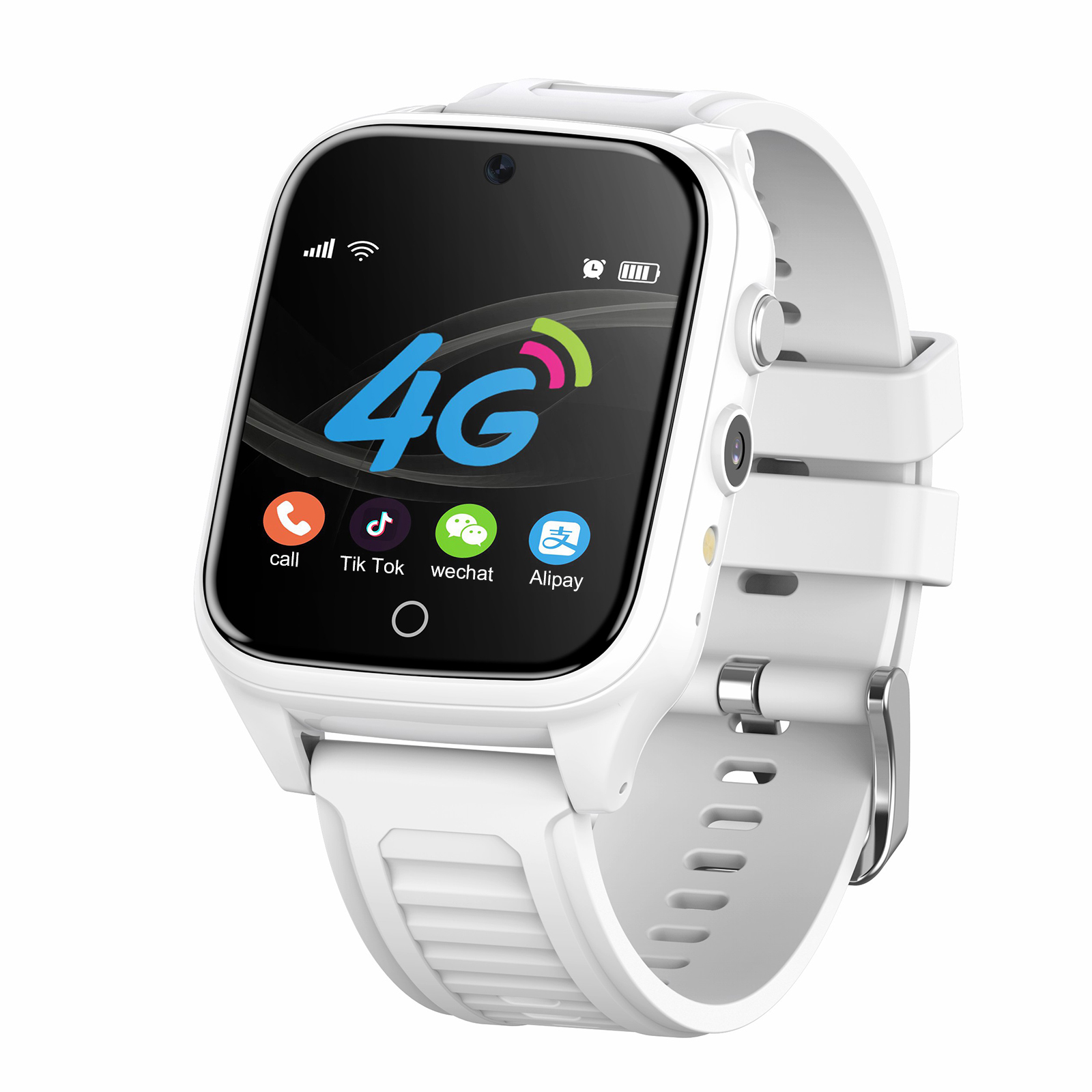 

X99 1.54-дюймовый Полноцветный Экран Smart Watch 4G Видео Телефона Смотреть Многопозиционные Цифровые Часы С Камерой HD Для Детей 1 ГБ + 16 ГБ - Белый