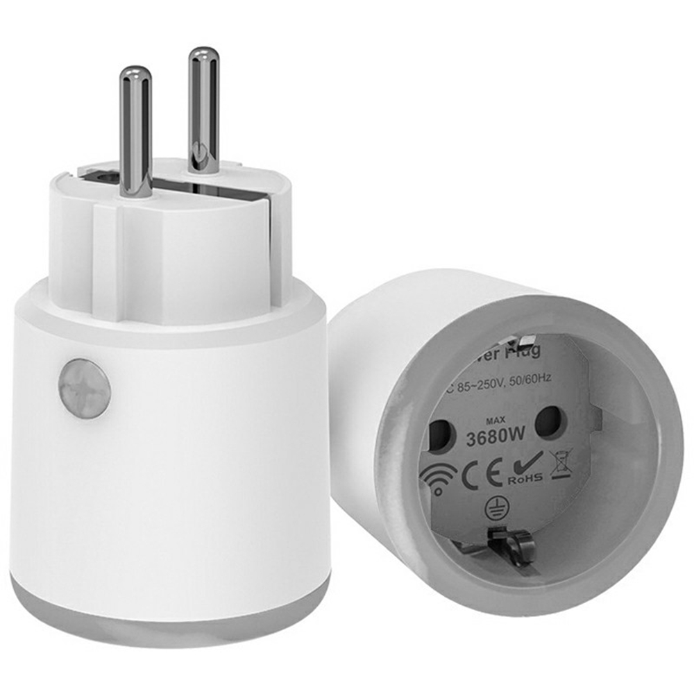 NEO Matter NAS-WR10WM 16A WiFi Smart Plug with Power Meter Smart Control for Apple  /  Google  /  Amazon - EU Plug