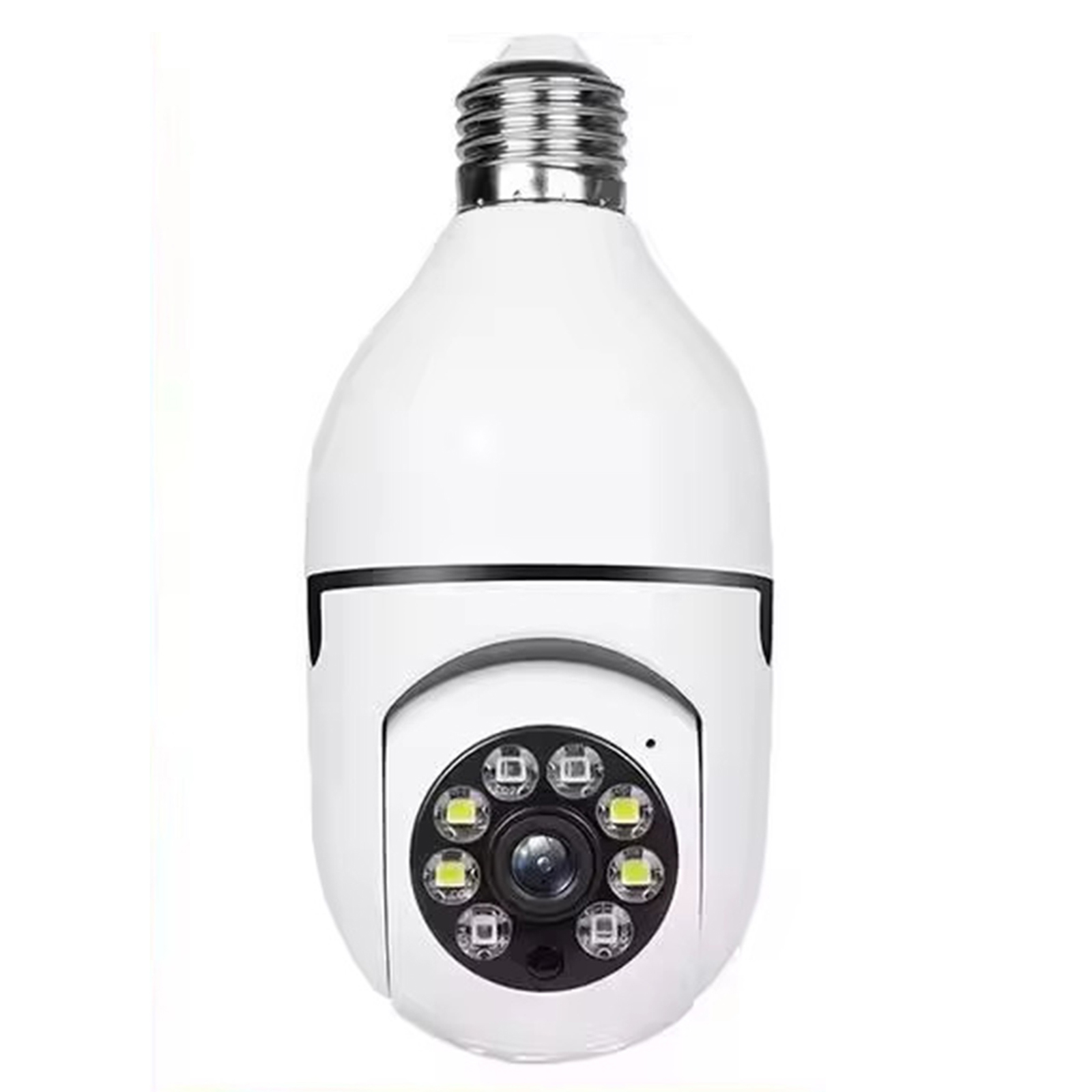 E27 Bulb Camera 360 Degree Pan 1080P Full HD Wireless Security Monitor Night Vision WiFi Camera - White