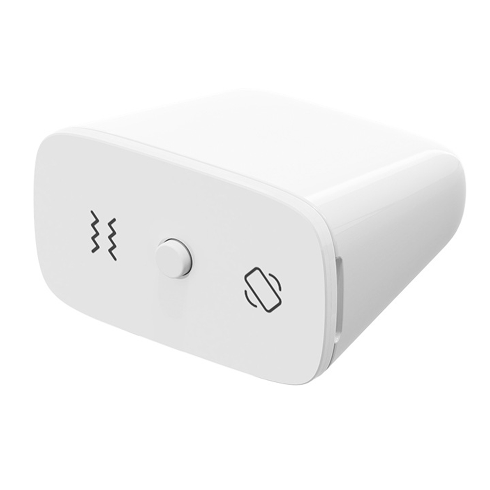 ZD100 Zigbee 3-In-1 Vibration Sensor IP67 Waterproof Tilt Drop Smart Alarm for Security Monitor - White