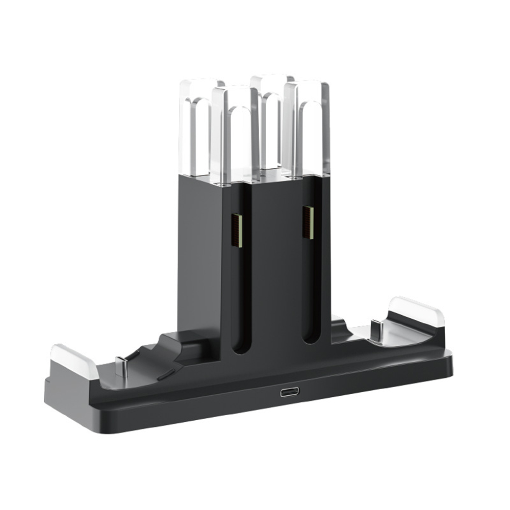 IPLAY HBS-2862 For Nintendo Switch 2/Switch 2 Pro/Switch Pro 6 in 1 Charging Dock Joy-Con Controller Charging Base - Black