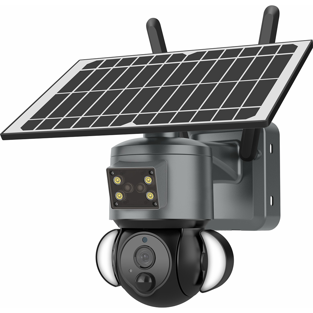 

S528 Solar Batterie Angetriebenem Flutlicht PTZ Kamera 3MP WiFi HD IR Nachtsicht Kamera