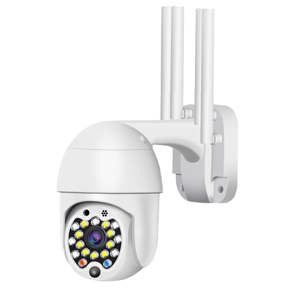 

CP09-18 18-LED HD IP66 Водонепроницаемый 1080P Беспроводная Wifi WiFi IP-камера Webcam - White / US Plug