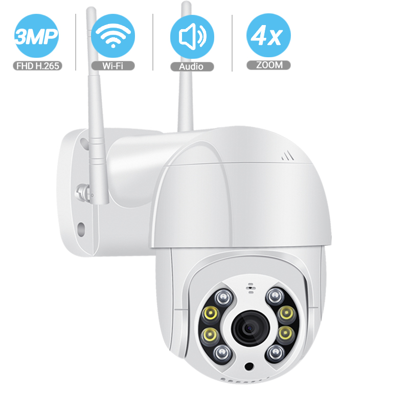 

Водонепроницаемый 1080P PTZ Беспроводная IP-камера 4x Цифровой Зум Скорость Купольной Камеры - US Plug