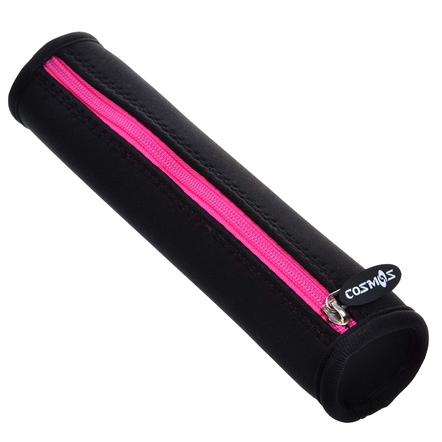 

Neoprene Pencil Case Barrel Pencil Pouch Cylinder Pen Holder Zipper Bag - Black