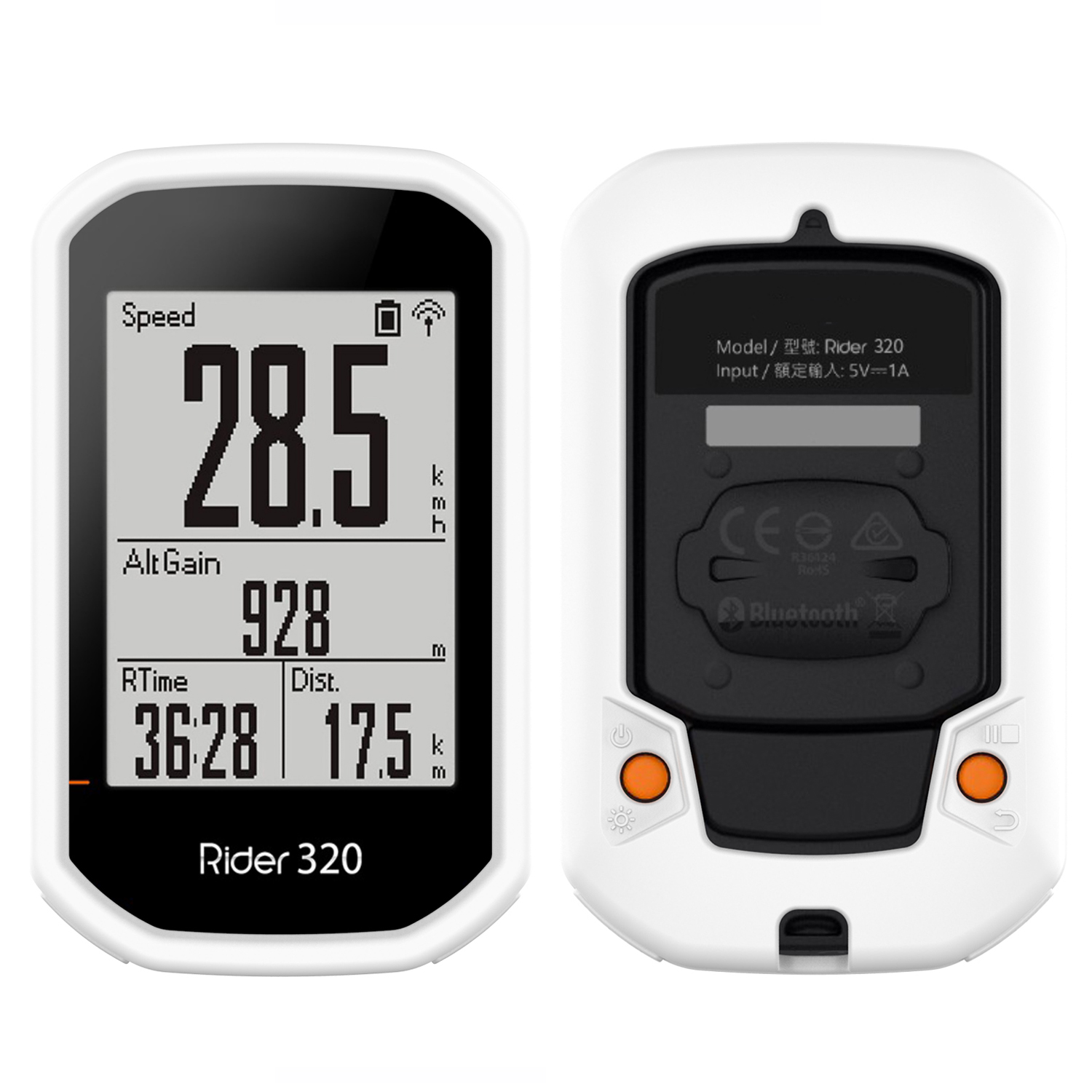 

Fahrrad Radfahren Computer Silikonabdeckung Schutzhülle Für Bryton Rider 430/Rider 320 - Weiß