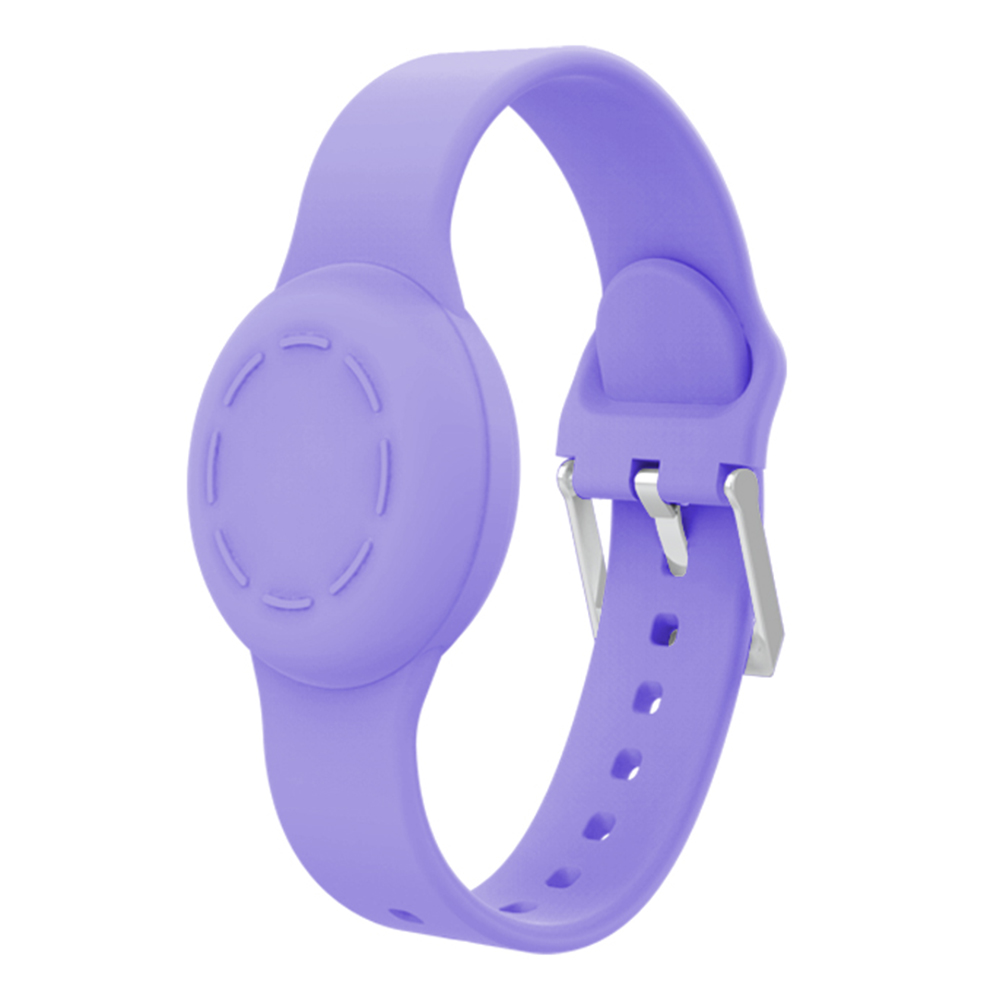 

Kids Armband Für Apple Airtag, Trackerhalter Silikongehäuse Wasserdichtes Verstellbares Armband - Lila, AirTag