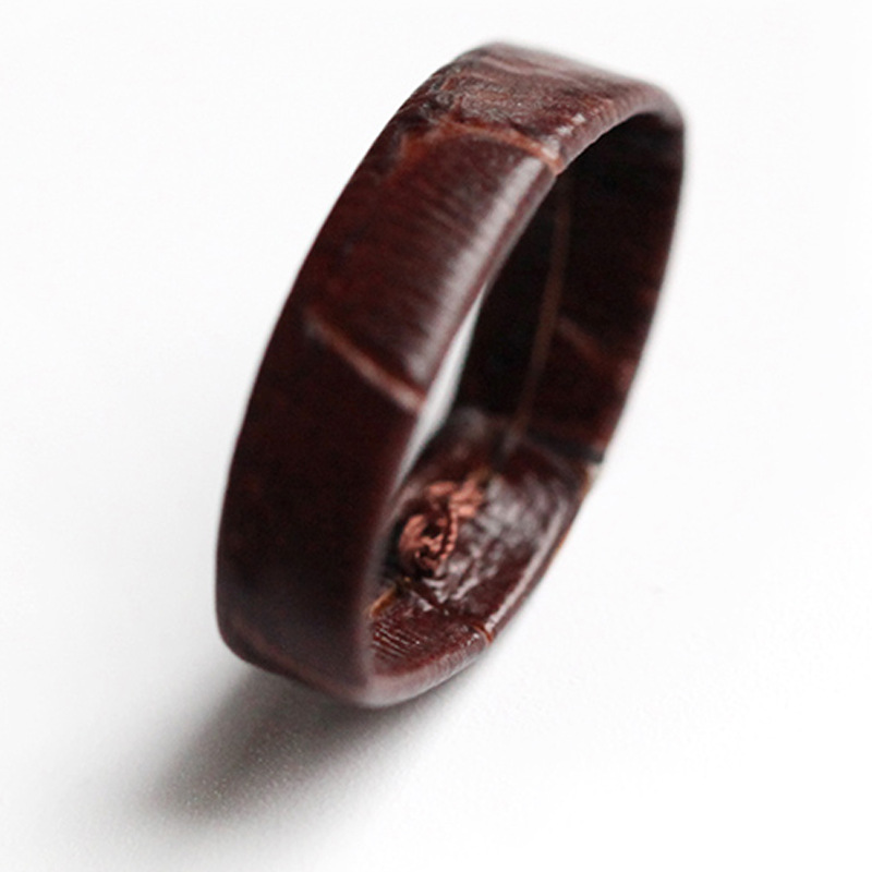 

PU Leather Watch Strap Keeper Ring Strap Loop Watchband Retainer Hoop [18mm] - Brown, Huawei TalkBand B5