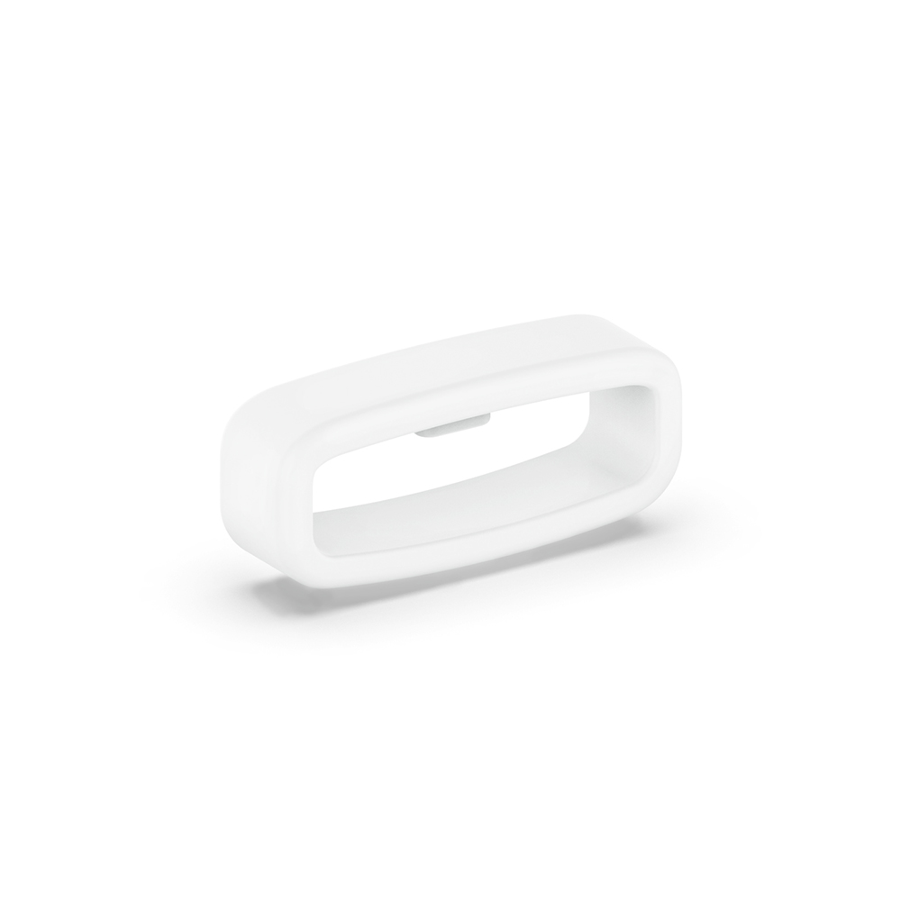 

18mm Watch Band Loop Silicon Watchhalter Keeers Ersatzverschluss Ring - Weiss, Universal