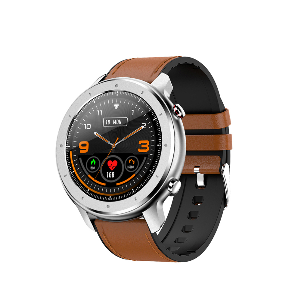 

F12 Full Touch Round Ener Monitoring Водонепроницаемый Интеллектуальный Браслет Smart Watch - Серебро